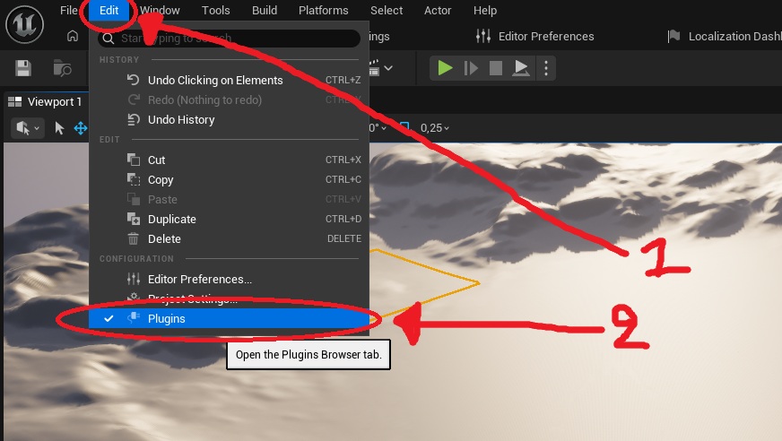 How open plugin window